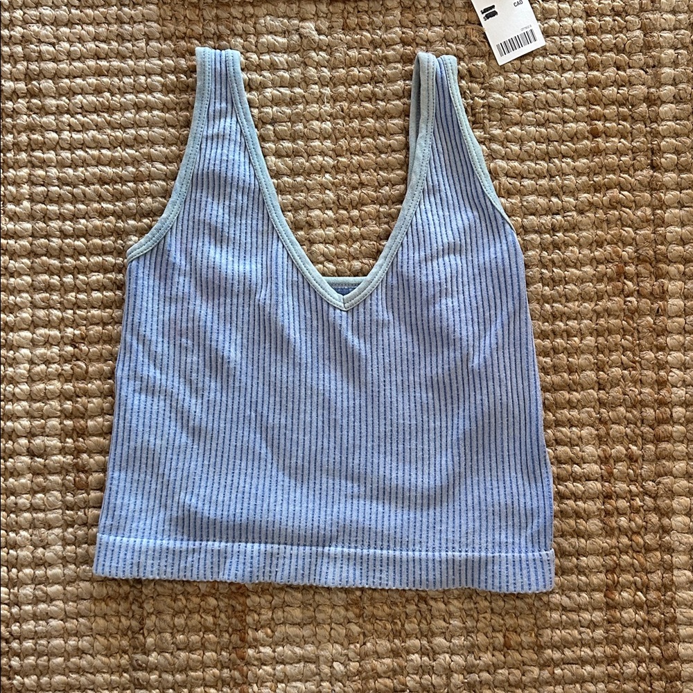 Red and Blue Ribbed Tank Tops - Picture 2 of 7
